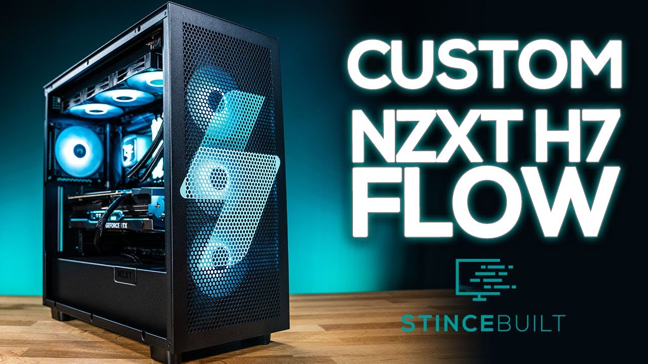 NZXT H7 FLOW Custom Printed w/ 13900k + MSi Suprim X 4090! - YouTube