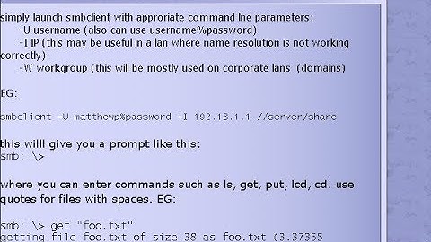 smbClient Lab tutorial Step By Step
