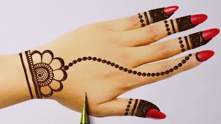 रक्षाबंधन स्पेशल मेहंदी डिज़ाइन | Easy Simple dots mehandi design | Stylish Mehndi designs| mehndi screenshot 4