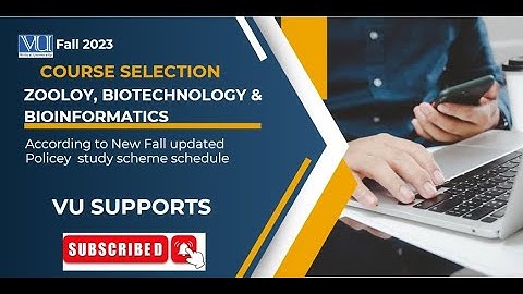 Course Selection (Zoology, Biotechnology & Bioinformatics) updated