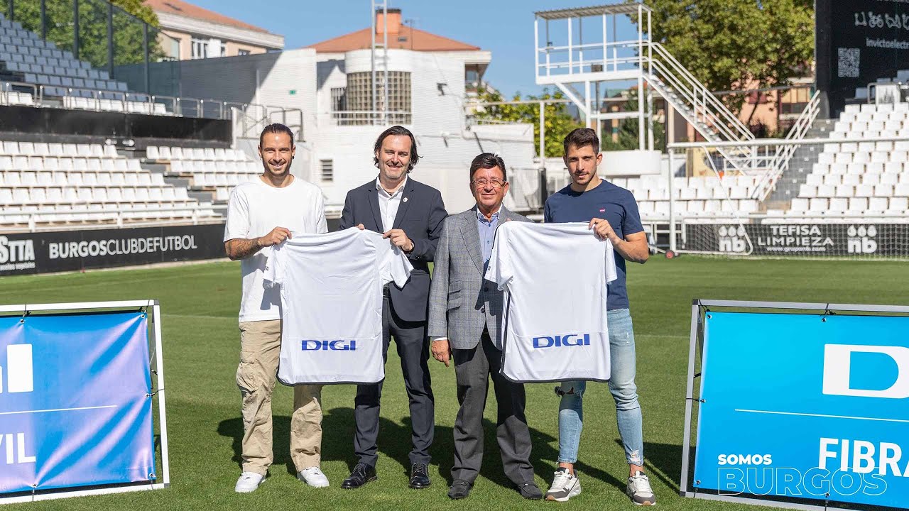 DIGI, presentado en El Plantío como patrocinador oficial del Burgos CF para la temporada 2023-24