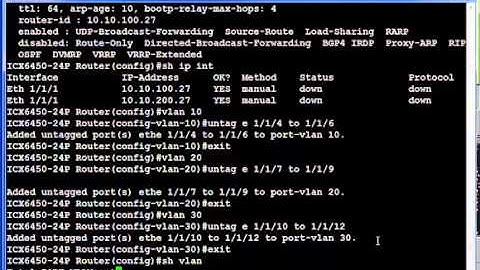 VLAN Routing on Brocade ICX