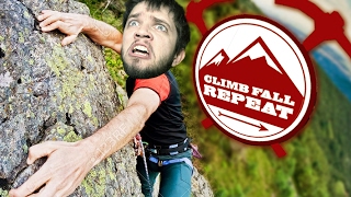 Celebrity Climb Fall Repeat - DODGING ROCKS & LOSING LIMBS - Climb Fall Repeat Gameplay Profile