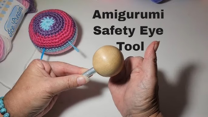 UPTTHOW Auxiliary Tool for Attaching Safety Eyes and Washers, Doll Eyes and  Noses for Amigurumi, Bear Eyes Fix Install Utensil for DIY Craft Crochet