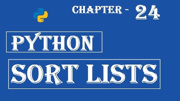 Sort Lists - Python Tutorial - w3Schools - Ch#24 English