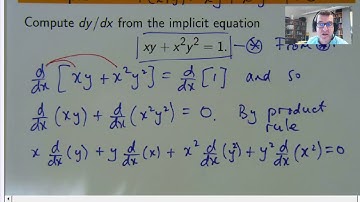Beginners Guide to Implicit Differentiation in Calculus Extra  Examples - Chris Tisdell Live Stream