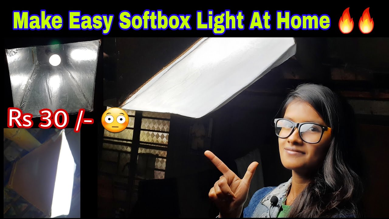 How To Make Softbox At Home | Softbox Light For Drawing & YouTube 🔥🔥