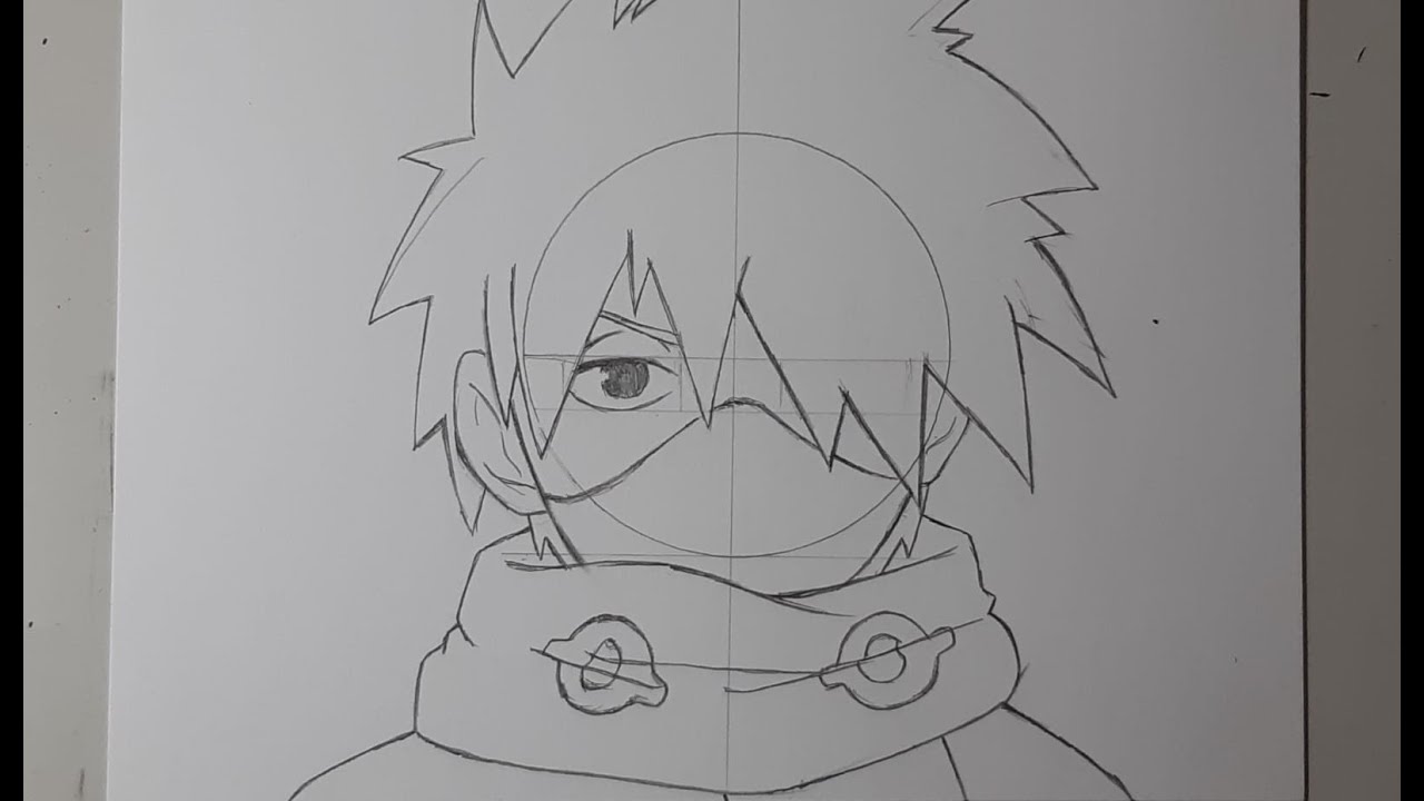 Como Desenhar o Kakashi Hatake de Naruto - Passo a Passo 
