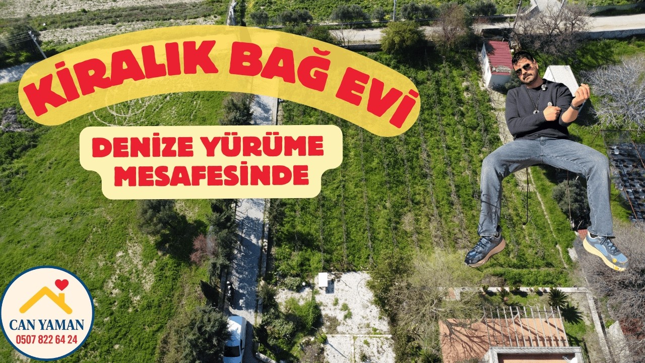 Çeşme Ovacık'ta Denize Yürüme Mesafesinde Kiralık Otantik 2+1 Bağ Evi