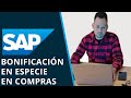 Bonificación en Especie SAP | Configuración y Demo en Fiori