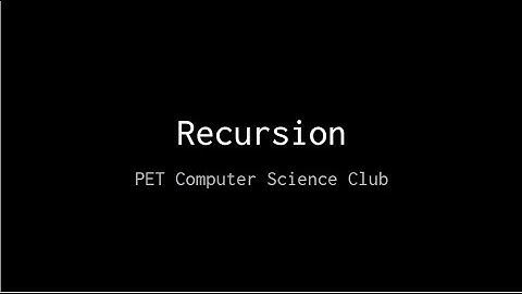 Java CP Lesson 7: Recursion