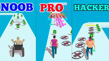 NOOB VS PRO VS HACKER VS GOD in Healthy Runner Biggest Update