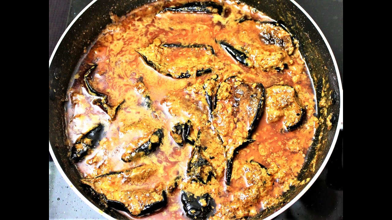 Bengali Recipe poppy Seeds And Mustard Seeds Paste With Brinjal YouTube