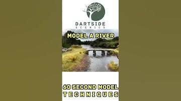 Model a river - a 60 second guide #modelrailway #resinart #diorama