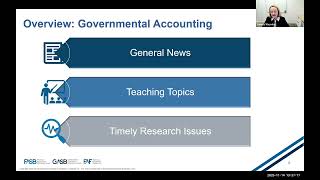 Governmental and Not-for-Profit Accounting Webcast for Academics - Friday November 14, 2025