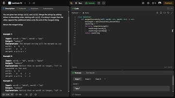 Merge Strings Alternately | Leetcode 1768 | Python | Explained | Simple