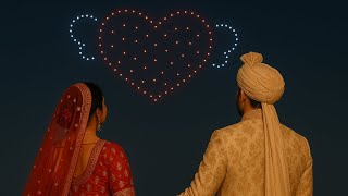 POV: You’re Setting Wedding Goals No One Will Ever Forget | Jaipur Palace | #droneshow #weddinggoals