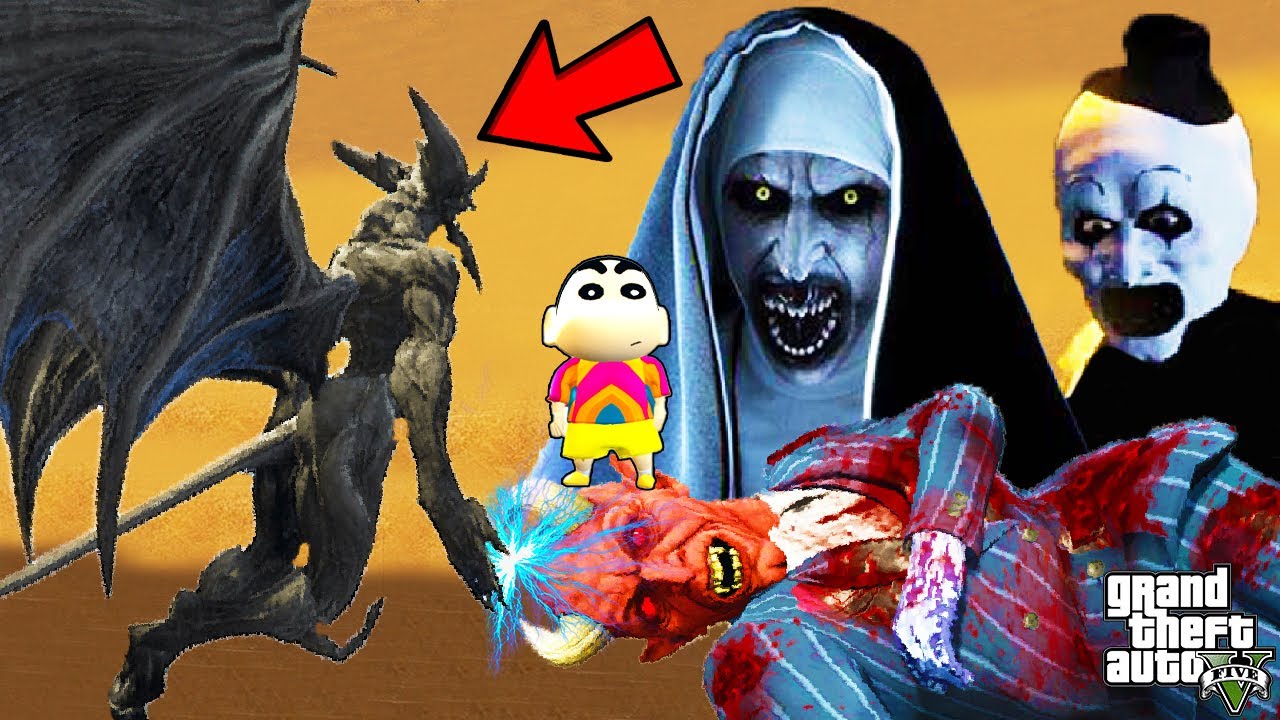 Franklin BIGGEST REVENGE From DEVIL BOSS of SERBIAN DANCING LADY in GTA 5 | SHINCHAN and CHOP