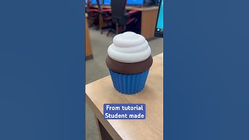 Student made Cupcake from #tinkercad #3dprinting #tutorial #cupcake #stemeducation