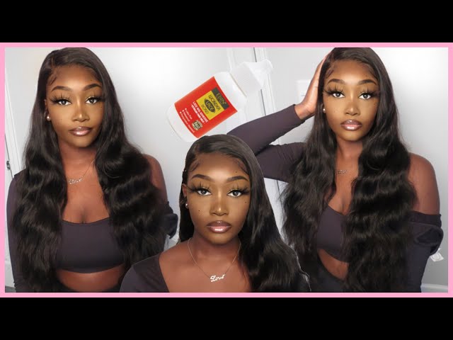 SAVE YOUR EDGES 😱 USE THIS ✨$6 LACE “MELTING” SPRAY✨ ON YOUR WIG INSTALL  👀 Laurasia Andrea Wigs 