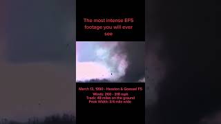 Two Tornadoes Merge Into One F5 Monster-1990 Hesston Goessel,Ks Tornado