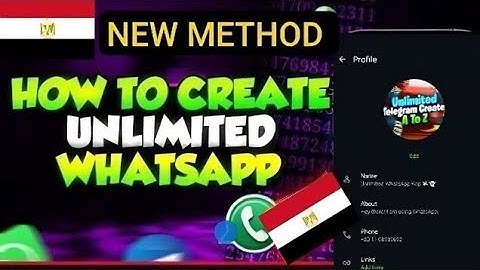 How to Create Unlimited WhatsApp Account // Unlimited WhatsApp number