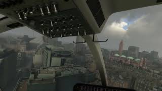 enigmatic London sights flijght sim VR Bell 406