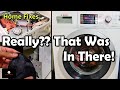 BOSCH Washer/Dryer Error(E-18) Drain Pump Lid Stuck | Home Fixes