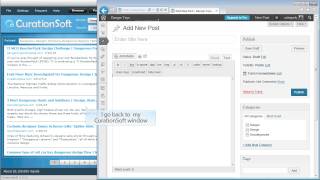 Curationsoft.com - Creating a Curated Post Using Internet Explorer