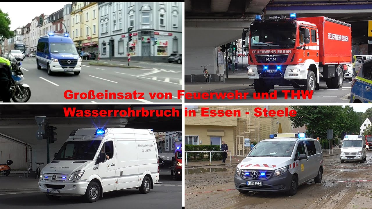 [EXTREMER ROHRBRUCH IN ESSEN] Wasserrohrbruch - Kellerbereich einer Seniorenresidenz überflutet