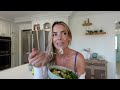 realistic what I eat in a day | HIGH PROTEIN meals, how I meal prep + clean dessert recipe