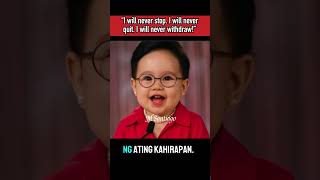 BABY #miriam 😍“I will never stop. I will never quit. I will never withdraw!” #trending #viralvideo