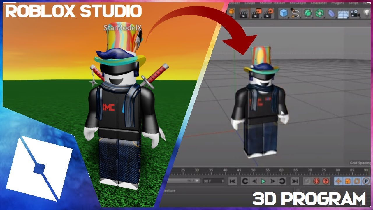 Roblox Tutorial How To Insert Your Character In Any 3d Programs Youtube - roblox r16