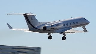 Smokey Departure! Gulfstream G-1159A (G-III) Departing SNA