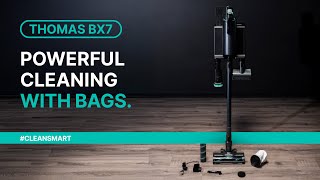 Thomas Bx7 Cordless Vacuum With Bag Strong Suction, Hygienic Disposal