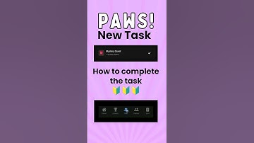 PAWS New Task Mystery Quest || How to complete the task!  #paws #telegramminingbot #mdazadhossain