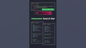 Awesome 👌  Search Bar #css3 #html #javascript #reactnative #reactjs #webdesign