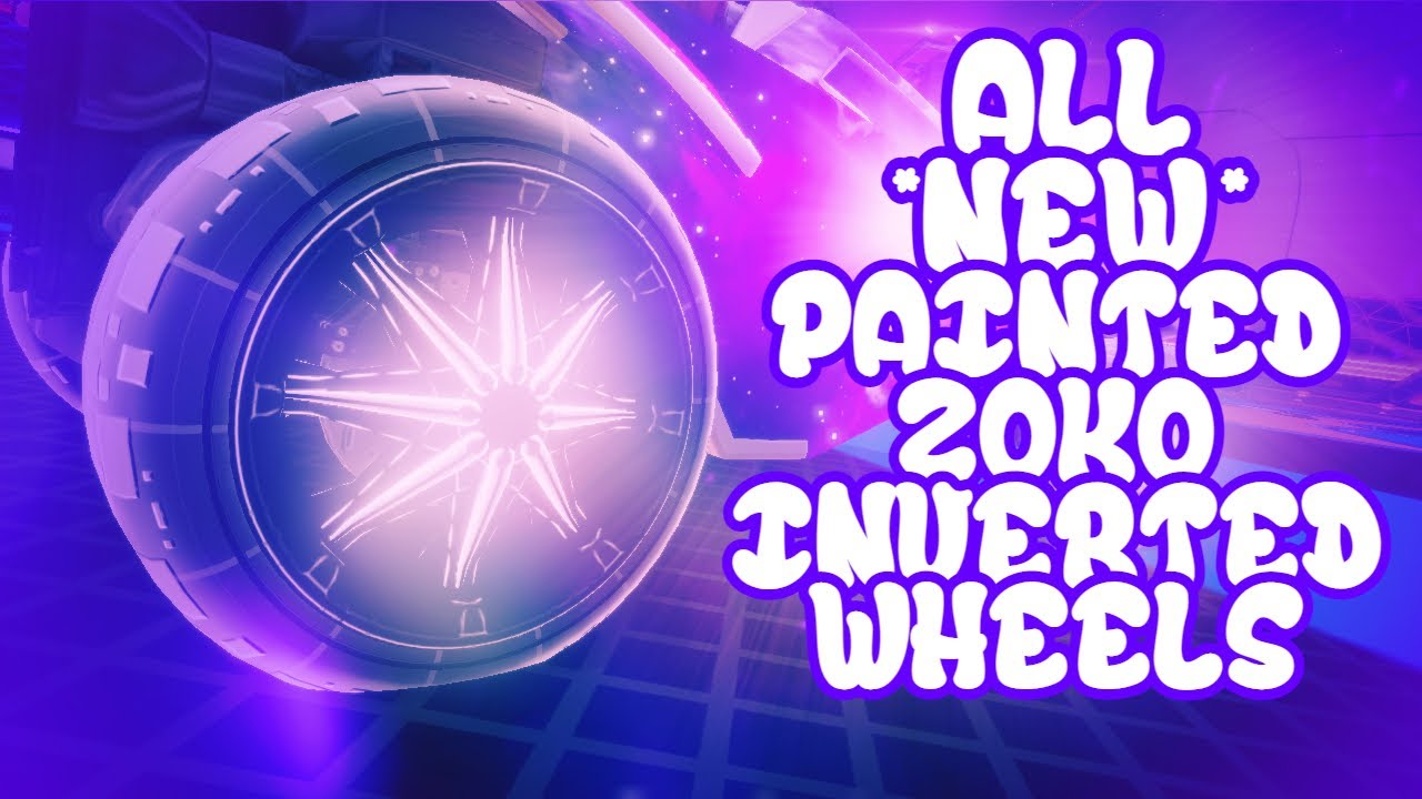 ALL *NEW* PAINTED ZOKO INVERTED WHEELS! (Rocket League Season 2 Update)