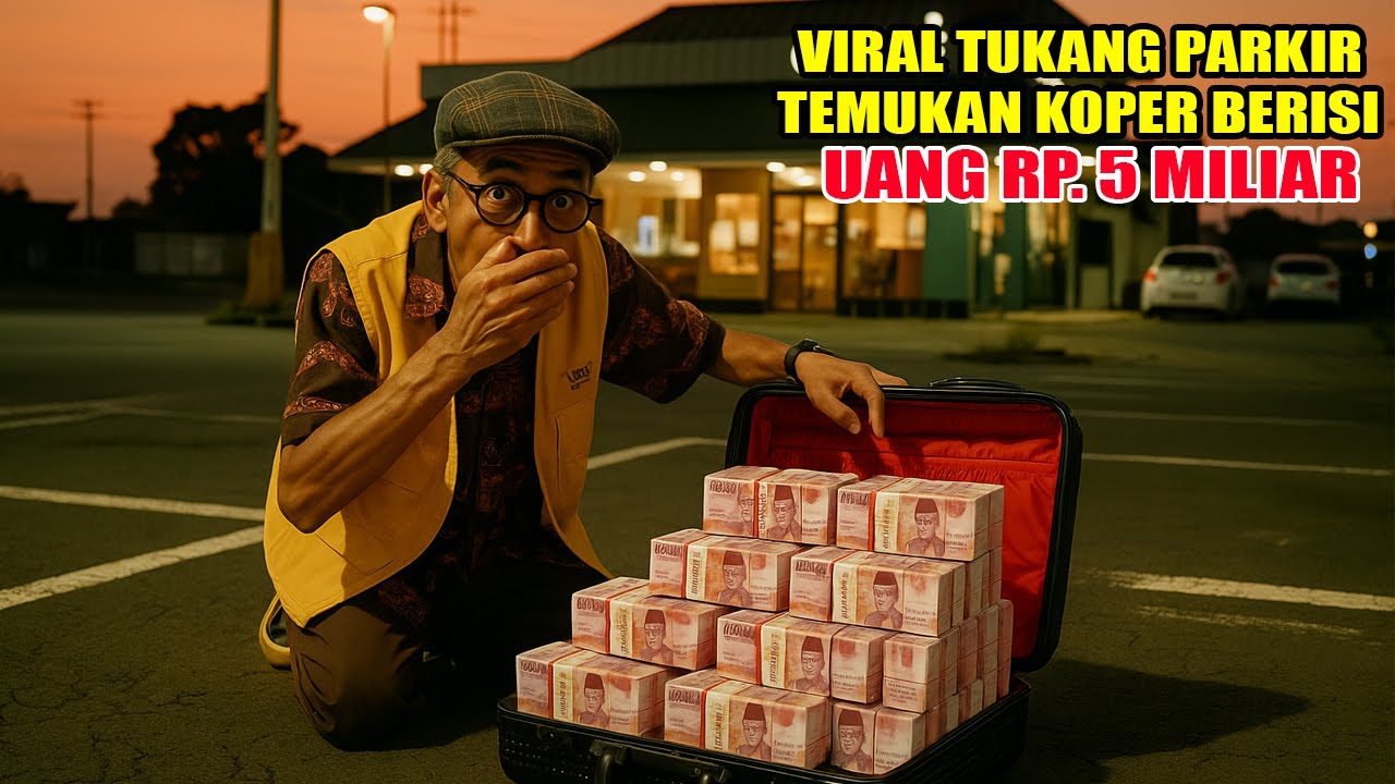 KISAH NYATA ‼️ BERUNTUNGNYA TUKANG PARKIR INI TEMUKAN UANG MILIARAN