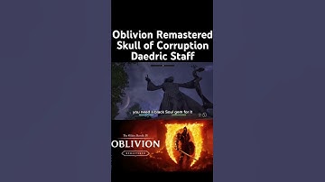 Oblivion Remastered Skull of Corruption Daedric Staff