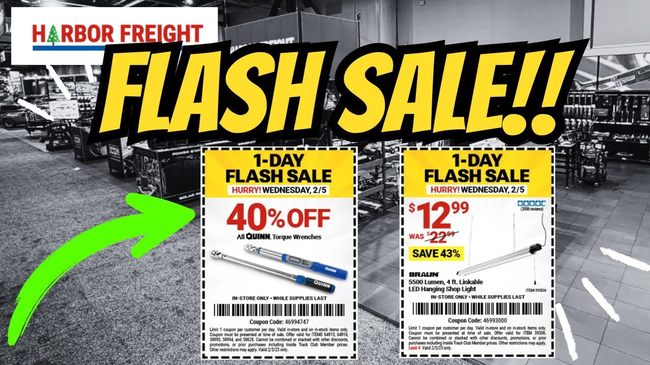 Harbor Freight 40 OFF QUINN TORQUE WRENCHES 43 OFF BRAUN SHOP LIGHT harbor-freight-40-off-quinn-torque-wrenches-43-off-braun-shop-light