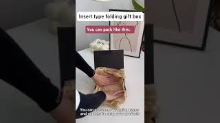 Insert type folding giftbox#giftbox #box #foldingbox #magneticbox #package #packaging #blackbox