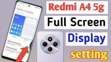 Redmi A4 5g full screen mode settings | How to use full screen display in Redmi A4 5G