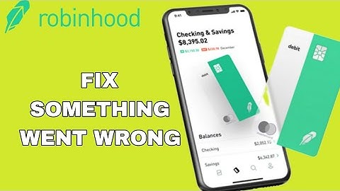 How To Fix And Solve Something Went Wrong On Robinhood App | Easy Fix