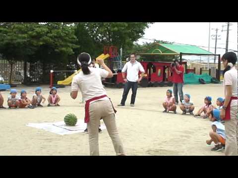 H23年度 やまなみ幼稚園　お泊まり保育　スイカ割り.MPG