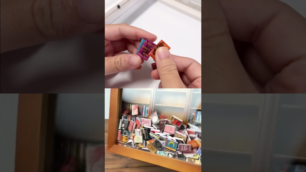 Meet the Anxiety Bookshelf 📚✨A tiny shelf with tiny books you can shake, shuffle, and reorganize...