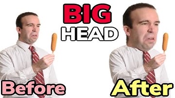 BIG HEAD EFFECT For YouTube Thumbnail | SUPER EASY Tutorial!