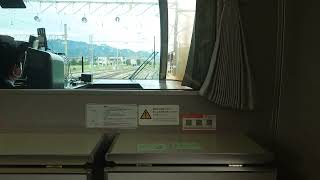 JR東日本　篠ノ井線　383系　特急　しなの7号　長野行き　篠ノ井駅　到着
