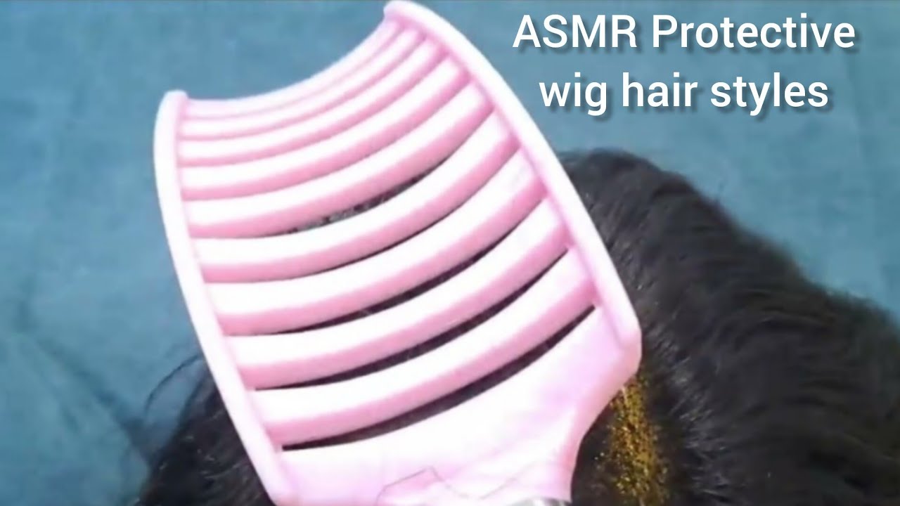 ASMR  Protective  wig  hair  styles 