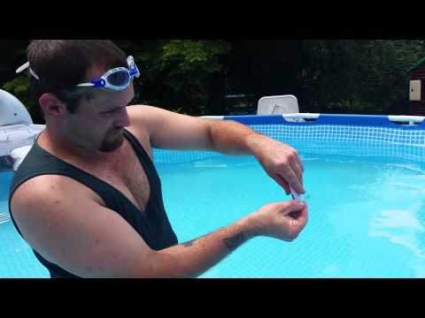 How to find a leaks at the bottom of an intex pool